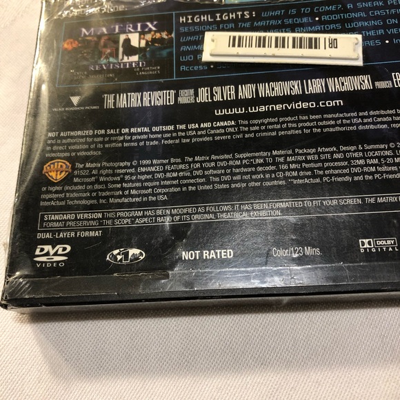 The Matrix Revisited DVD NOS 2001 Release - Picture 3 of 7